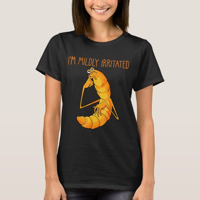 Rolig Worm Meme Jag är lätt irriterad Marcus Mens  T Shirt (Framsida)
