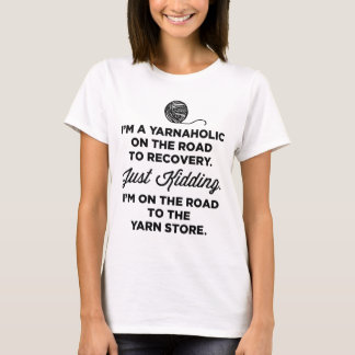 Rolig Yarnaholic T-tröja T-shirt