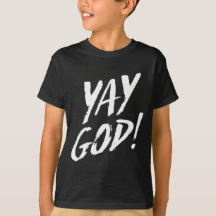 Rolig Yay Gud Grafisk Jesus Kristendom Religion Gi T Shirt