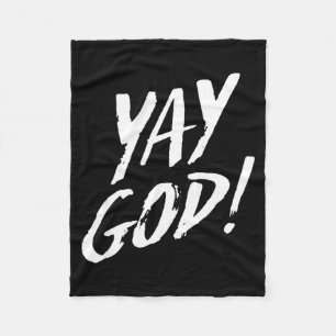 Rolig Yay Gud Grafisk Jesus Kristet Religion Gif Fleecefilt
