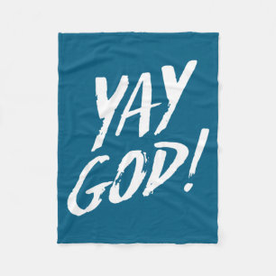 Rolig Yay Gud Grafisk Jesus Kristet Religion Gif Fleecefilt