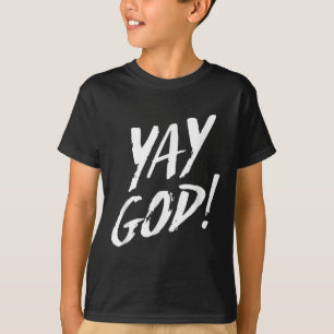 Rolig Yay Gud Grafisk Jesus Kristet Religion Gif T Shirt