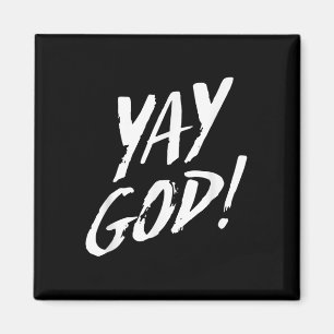 Rolig Yay Gud Grafisk Jesus Kristna Religion Gif Magnet