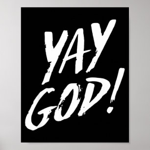Rolig Yay Gud Grafisk Jesus Kristna Religion Gif Poster