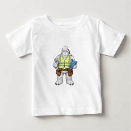 Rolig Yeti Snömonster Byggnadsarbetare T Shirt