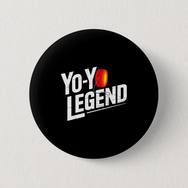 Rolig Yo-Yo-spelare Legend Yo-yo Utövare  Knapp (Framsida)