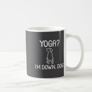 Rolig Yoga Jag är Down Dog Familj Skämt Sarcastic Kaffemugg