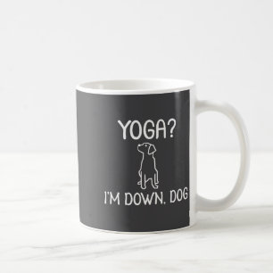 Rolig Yoga Jag är Down Dog . Familje skämt Sarcast Kaffemugg
