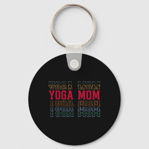 Rolig Yoga-Mamma Lagertext Mor Mama Tränare Nyckelring