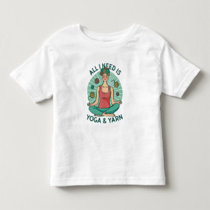 Rolig Yoga Stickning Design T Shirt