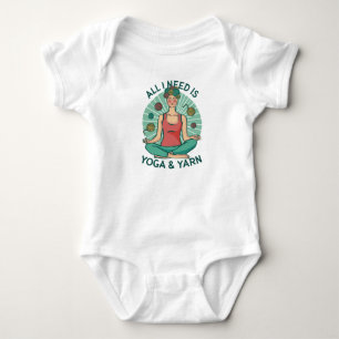 Rolig Yoga Stickning Design T Shirt
