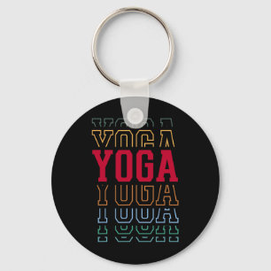Rolig Yoga Text Lager Instruktör Coach _1 Nyckelring