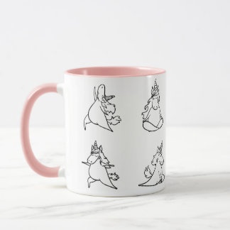 Rolig yogaställning mugg
