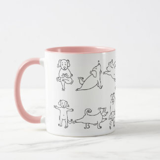 Rolig yogaställning mugg