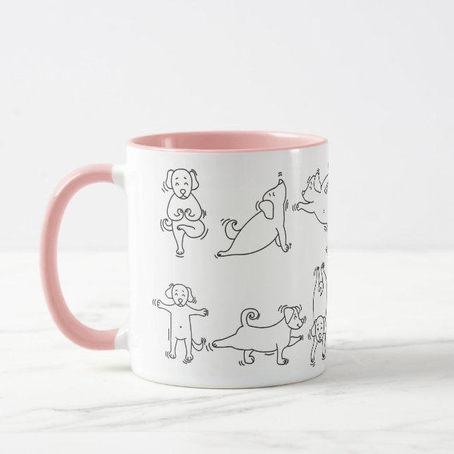 Rolig yogaställning mugg (Vänster)