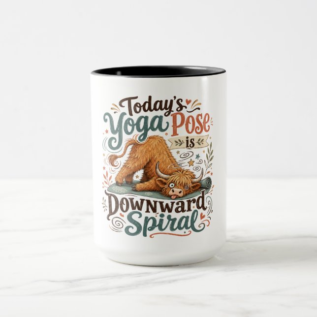 Rolig yogaställning mugg (Center)
