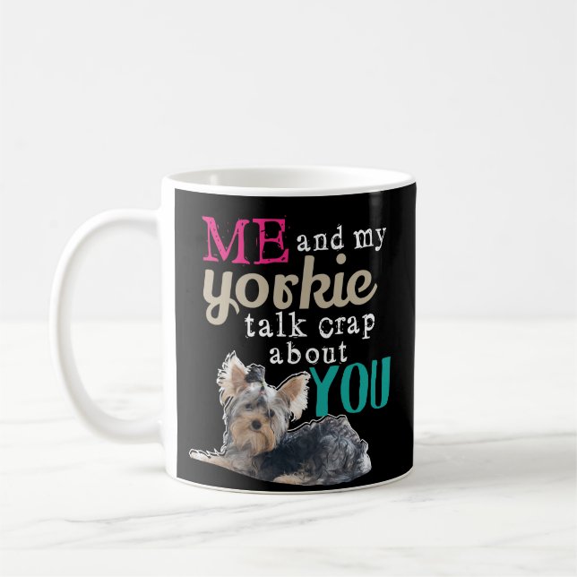 Rolig Yorkshire för mugg för kaffe för Yorkie (Vänster)
