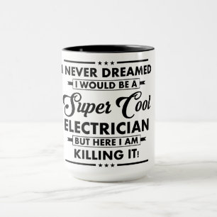 Rolig yrke/yorkesroll Super Cool Elektriker Mugg