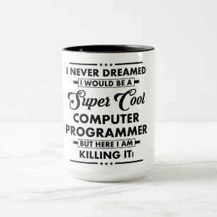 Rolig yrke/yorkesroll Super Cool Programmerare Mugg