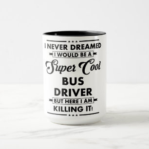 Rolig yrke/yrkesroll Super Cool Bussförare Mugg