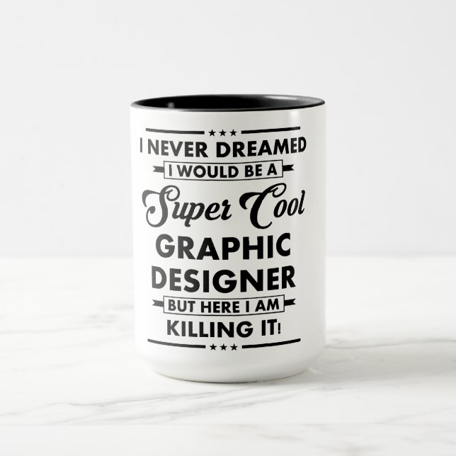 Rolig yrke/yrkesroll Super Cool Designer Mugg (Center)