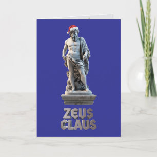 Rolig Zeus Claus julkort Helgkort