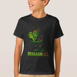 Rolig Zombie Brainrot Meme 6 7 Halloween Pojkar Ba T Shirt