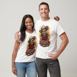 Rolig Zombie inbjuder oss att äta några revben på T Shirt