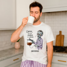 Rolig Zombie Kaffe Sarksastisk Morgonhumor