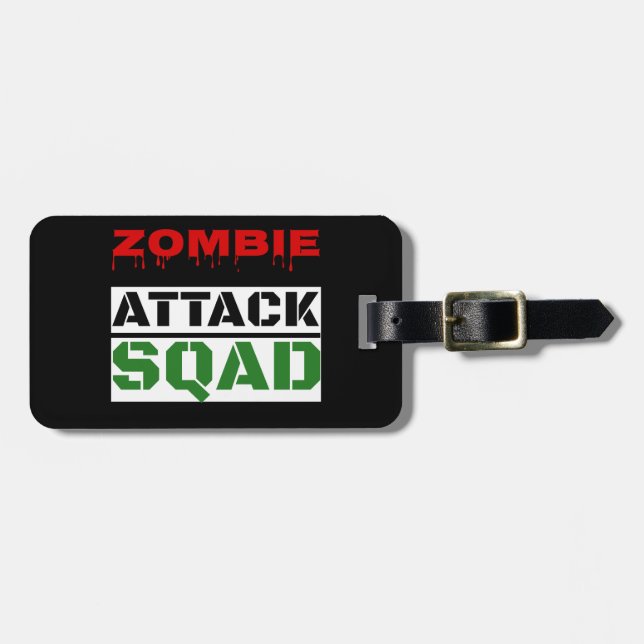 Rolig ZombieattackSquad Bagagebricka (Horisontell Framsida)