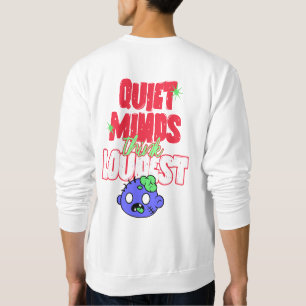 Rolig Zombiehjärna Grafik och Typografi T-Shirt Lång Ärmad Tröja
