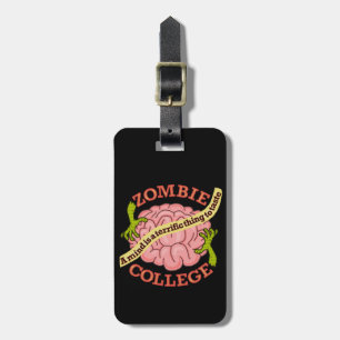 Rolig Zombiehögskolalogotyp Bagagebricka