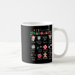 Roliga 12 dagar av radiologi jul strålar röntgen kaffemugg