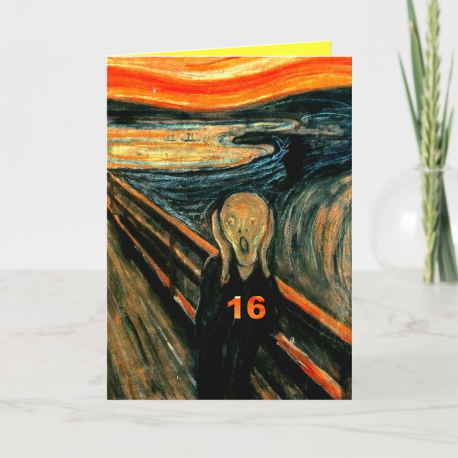 Roliga 16th födelsedaggåvor! kort (Framsida)