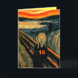 Roliga 16th födelsedaggåvor! kort<br><div class="desc">Roliga 16th födelsedaggåvor,  Edvard Munch,  de 16th gåvorna för skri! Beställa nu,  dig ska för att inte svikas.</div>