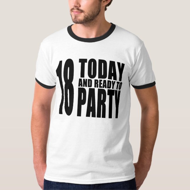 Roliga 18th födelsedagar: 18 i dag och redo som tröja (Framsida)