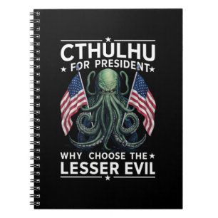 Roliga 2024 val Cthulhu för president  Anteckningsbok