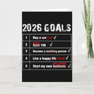 Roliga 2026 mål nytt år sarkastiskt kort