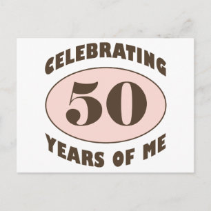 Roliga 50-årspresenter vykort