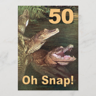 Roliga 50th födelsedagsfest inbjudan