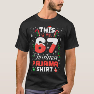 Roliga 67 julpyjamas julklänning Six Seven Meme Br T Shirt