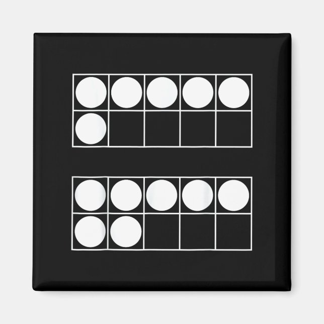 Roliga 6 7 Nummer Matematiklärare Studenter Sex Sj Magnet (Framsidan)