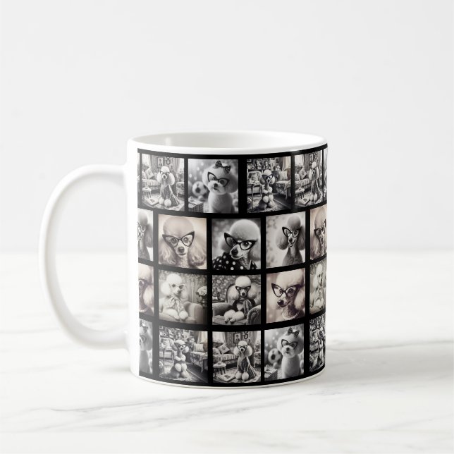 Roliga 9 Fotokollage Bilder Kaffemugg (Vänster)