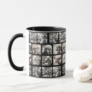 Roliga 9 Fotokollage Bilder Mugg
