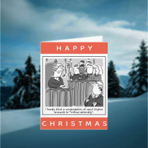 Roliga advokater Skrattar Rättssal Glad jul
