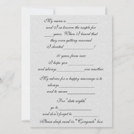 Roliga äktenskapstips för brud och brudgum rådkort