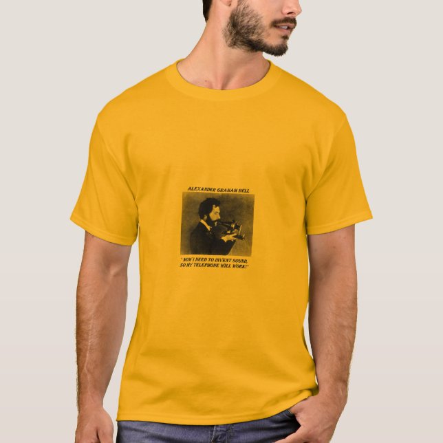 Roliga Alexander Graham Bell T Shirt (Framsida)