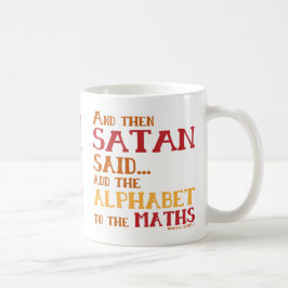 Roliga AlgebraalfabetMaths Kaffemugg