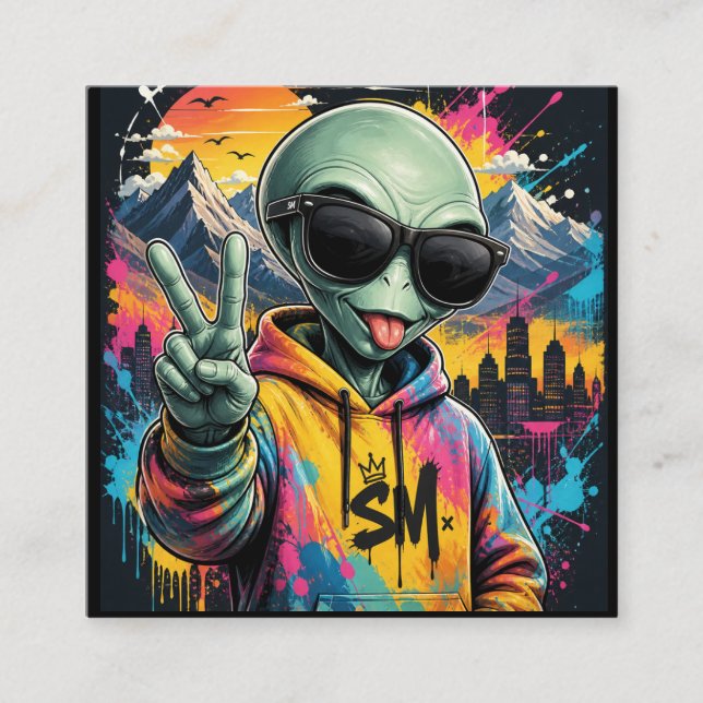Roliga Alien-vibbar Tilläggskort (Framsida)