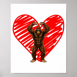 Roliga Alla Hjärtans Dag Bigfoot Solglasögon I Hjä Poster